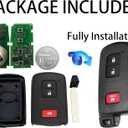 Smart Key Fob for Toyota Highlander 2016-2019, Alliskeys Proximity Remote Control Key Fob Compatible for Toyota Highlander Tacoma 2016-2019 HYQ14FBA 89904-35040 281451-2110