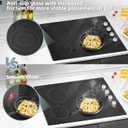 Karinear 30 Inch Electric Cooktop 4 Burners, Knob Control Ceramic Cooktop
