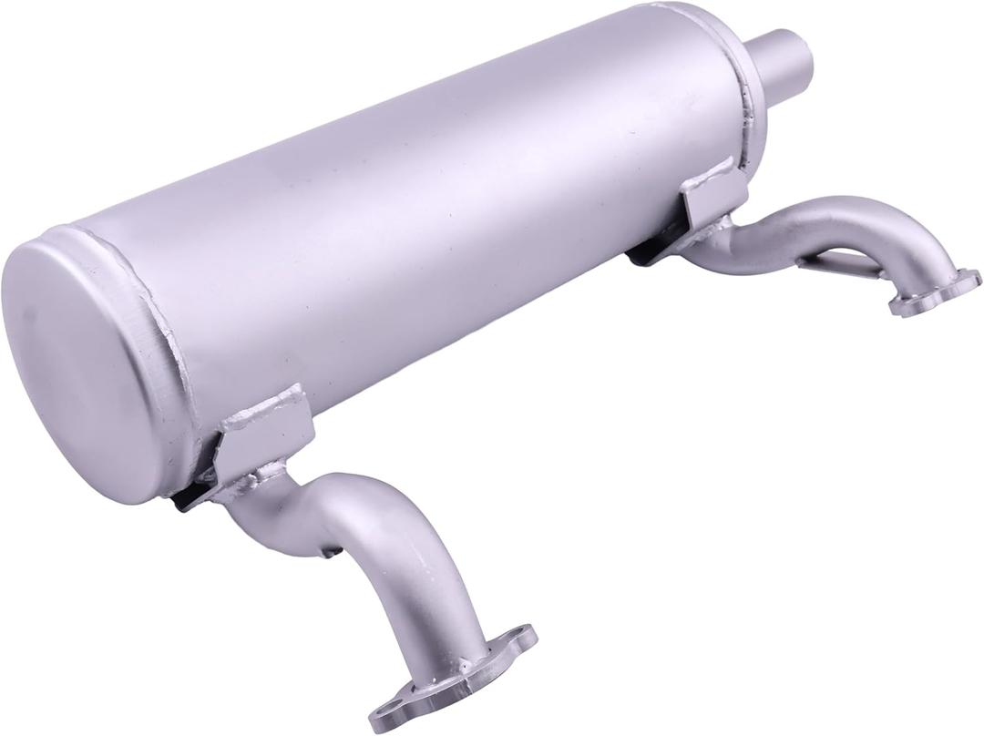 DVPARTS Horizontal Low Mount Muffler 49070-0879 Compatible with Kawasaki 751V 801V 850V 852cc