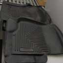 Husky Liners Weatherbeater Floor Mats | Fits 2017-2026 Ford F-250/F-350 SUPERCAB ONLY with Factory Carpet Without Fold Flat Storage | Front & 2nd Row, 3-pc Black - 94071