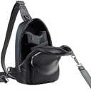CCW Sling bag for Women & Men-Cusual EDC bag with fast access-Concealed carry crossbody bag for Women & Men-Include universal fast draw Holster (Zipper Black)