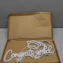 LED Acrylic Congrats Grad Neon Sign Dimmable Congrats Grad Banner Graduation Decorations Class of 2025 for Party Room Dorm Backdrop Celebration Gifts(Warm White)