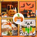 Thanksgiving Gifts Adopt Crochet Pumpkin Knitting Doll with Gift Box Positive Card for Christmas Fall Halloween