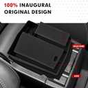 Autorder Center Console Organizer for 2025-2026 Subaru Forester Accessories Armrest Storage Box Secondary Insert Tray with Black Silicone Mats