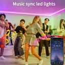 200ft Outdoor LED Strip Lights Waterproof,IP68 Waterproof LED Light Strips with Remote,App Control Music Sync RGB Outdoor LED Rope Lights,LED Lights for Bedroom,Roof,Pool,Deck,Balcony