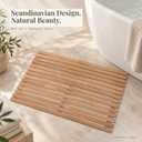 Bath and Shower Mat, Natural, 31.4 x 19.6 in