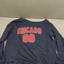 FASHGL Women's Off The Shoulder Sweatshirts Tops Oversized Sweatshirt Streetwear Y2K Jersey Number Graphic Long Sleeve Dark Blue Medium
