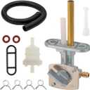 Earlyred Petcock Fuel Vavle Shutoff Tank Switch Line for Yamaha TTR 125 90 225 230 250 TTR125 TTR90 Raptor 660 PW80 Banshee Big Bear Grizzly Warrior Wolverine Moto-4 for Suzuki DRZ400 Parts Petcock