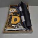 Graduation Decorations 2026-Black and Gold Party Supplies,Class of 2026 Backdrop,Congrats Grad Banner,Tablecloth,Porch Banner,Balloons & Grad Card Box for College High School