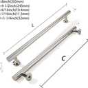 khtumeware 8 Inch Hole Center 10 Pack Polished Nickel Heavy Duty Solid Cabinet Pulls Kitchen Drawer Handles, for Dresser cabinets, cabinets, Door cabinets, Hardware
