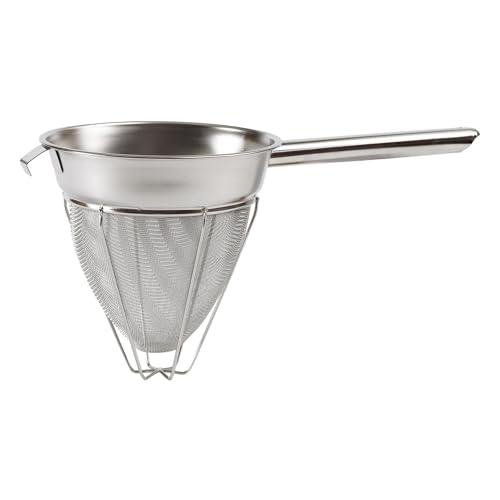 Winco 10" Bouillon Strainer, Reinforced, S/S