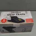 Feeke Rat Trap, Large Mouse Traps, Mouse Traps Indoor for Home, Instant Kill Traps for Mouse Rat Chipmunk, Quick Set Up and Reusable - 6 Pack, Black