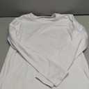 Men's Performance Long Sleeve T-Shirts, UPF 50+ Sun Protection Shirts, Athletic Gym Workout Shirts for Running, Medium, 1 Pack Fleece-lined White