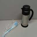 Creamer Pitcher for Coffee,1L/34 Oz Thermal Coffee Carafe,Stainless Steel Coffee Carafes for Keeping Hot and Cold,Double-Wall Design,12-Hour Hot & Cold,Leak-Proof, Portable for Travel,Camping,Office