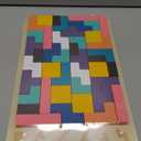 Wooden Stacking Puzzle Toy 3D Wooden Russian Puzzle for Kids, Montessori Wood Stacking Blocks Colored Family Brain Teaser Activity, Giant Block Board Toys for Toddlers 3-6 Years (Colorful)