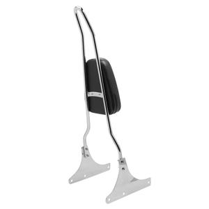 Passenger Sissy Bar Tall Rear Backrest Compatible for Harley Davidson Heritage Softail FLSTC/Springer FLSTS/Fatboy EFI FLSTF, Chrome