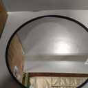 BEAUTYPEAK 20 Inch Round Mirror, Metal Frame Circle Mirror, Black
Wall Mounted for Entryway, Bathroom, Vanity, Living Room