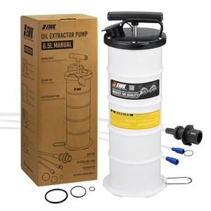 EWK 6.5L Manual Oil Extractor Pump for Automotive Fluids, Cars, Jet Skis, and More