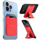 Speck Clear iPhone 16 Pro Case And Magnetic Wallet Red