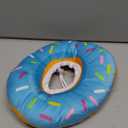 Cat Cone Collar Soft, Adjustable Cat Recovery Collars Kitten Cones to Stop Licking, Cute Donut E Collar After Surgery, Anti-Lick Wound Healing Elizabethan Collar for Kittens(Donut Blue, Medium)