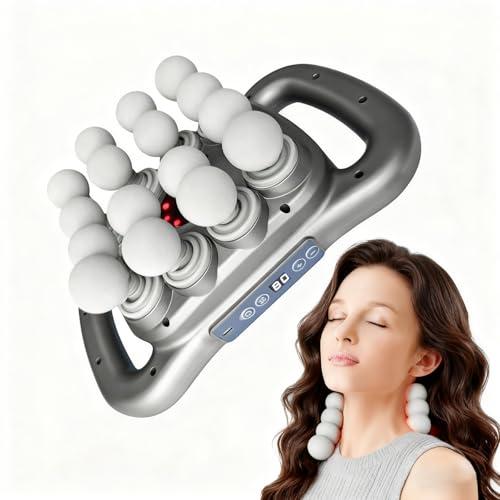 Technohom Massage Gun Deep Tissue – 16 Heads, 9 Speeds & 9 Modes, High Power Percussion Massager Gun for Full Body Relief, Fascia Massage Gun for Muscle