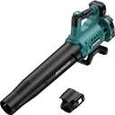 Cordless Leaf Blower for Makita Battery, 480 CFM Electric Blower with Brushless Motor, 6 Variable Speed Up to 130MPH, Digital Display Control Handheld Blower for Lawn Care, Yard(No Battery)