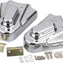 2pcs Motorcycle Chrome Rear Wheel Shaft Cap Side Protector Guard Axle Covers Compatible with Harley Softail Heritage Springer Standard Custom 1986-2007