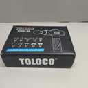 TOLOCO Massage Gun Deep Tissue, Percussion Massage Gun with 10 Replacement Heads, Super Quiet Portable Electric Massager for Athletes, Relax, Black