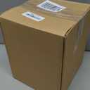 Amber Glass Vase Bud Flower Vase with Modern Design, Brown Wide Mouth Decorative Vase Gift for Home Decor, Living Room, Dining Table, Entryway, Shelf, Wedding, Office, 7.3 Inch (Amber)