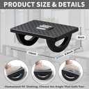 CasaZenith Foot Rest for Under Desk at Work - Ergonomic Foot Stools for Under Office Desk - Rocking Footrest with Roller Massager - Leg Rest for Chair, Computer Gaming -13" L x 9.6" W x 5" H