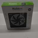HOLMES 10" Personal Fan, Rechargeable Battery, 3 Speed Settings, Lightweight and Portable, USB Cable, Carrying Handle, Home and Office, Black Finish
