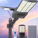 JAYNLT Y-12000W Solar Street Lights Outdoor,6500K Bright Parking Lot Lights Commercial,Split Flood Lights Solar Powered with Motion Sensor, Waterproof Solar Security Lamp for Parking Lot,Yard