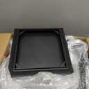 Outdoor Pendant Light, 23.6" H Large Exterior Hanging Light, 3-Light Outdoor Chandelier, Modern Black Outside Hanging Lantern Ceiling Mount with Clear Glass for Porch Patio Farmhouse