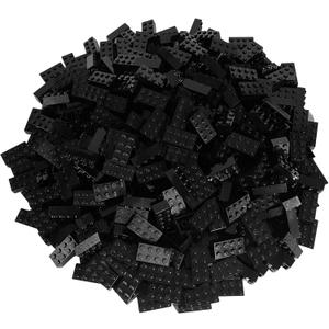LEGO Parts and Pieces: Black 2x4 Brick x100