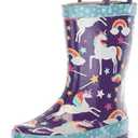 Western Chief Rain Boots with Pull on Handles for Toddlers and Kids - Premium Waterproof Boots for Boys and Girls 9 Unicorn Dream