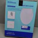 Hibbent Premium Elongated Toilet Seat with Cover Quiet Close, One-Click to Quick Release, Easy Installation Non-Slip Seat Bumpers, Slow Close Toilet Seat and Cover, Easy Cleaning-White Color