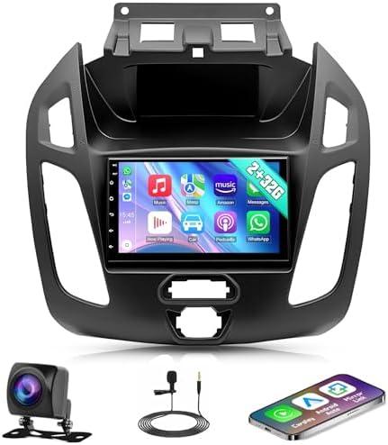 Ftoghe 7 Inch IPS Touchscreen Car Stereo for Ford Transit Connect 2014-2018, Wireless CarPlay & Android Auto, GPS/Bluetooth/SWC/WiFi/FM/Backup Camera