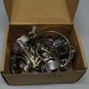 14 Pcs 7 Sizes T-Bolt Hose Clamps, 304 Stainless Steel Turbo Intake Intercooler Clamp,Working Range 32-91mm for 1-3" Hose ID, Radiator Hose Clamps Assortment Set