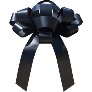 CarBowz Big Car Bow, Giant 30" Bow, Non Scratch Magnet, Weather Resistant Vinyl Fully Assembled (Black)