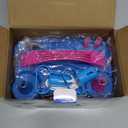 IDAODAN Electric Balloon Pump, Portable Electric Balloon Blower Machine Balloon Air Pump Dual Nozzle Rose Red 110V 600W Balloon Inflator for Party Decorations