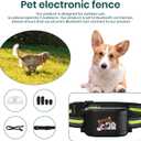 Upgraded GPS Dog Fence & Tracking Collar System - No Subscription Required, Customizable Boundaries via App, Waterproof Rechargeable Collar with Remote Training, 1-Minute Setup Black