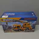 Large Crane Truck Toy with Extendable Crane Arm, Lights & Siren Sounds, Assemble & DIY Truck Engineering Vehicle Toy for Boys Girls Christmas Birthday Gifts Kids Toys for 3 4 5 6 7 8 Years Old