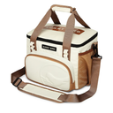 SUNNY BIRD 12L Large Insulated Lunch Bag, Leakproof and Foldable Lunch Cooler Box for Women Adult and Men, Fits 18 Cans (Ivory White 01)