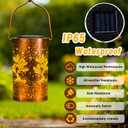 ANYTALK Tree of Life Solar Lanterns Outdoor Waterproof, Birthday Gifts for Women Mom Grandma, Hanging Solar Lights for Yard, Patio, Porch, Garden Decor, Christmas Gifts for Her/Him