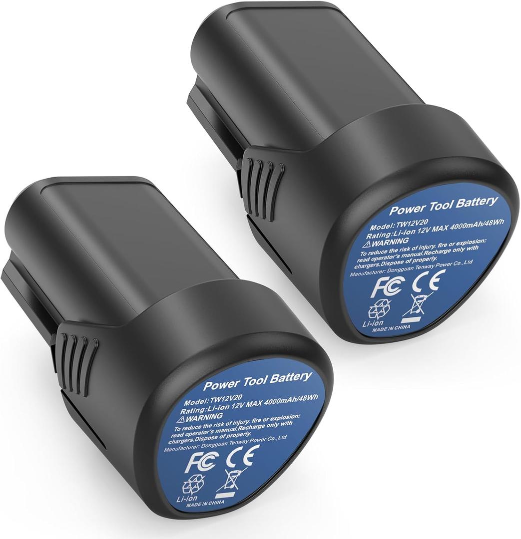 Futurebatt 4.0ah 12V Replacement Battery for Dremel B815-01 B816-01 8240 8250 8260 Cordless Tools Lithium ion Battery 2 Pack (Not for Dremel 8200,8220, 8300)