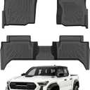 Cartist Floor Mats for Toyota Tacoma 2024-2026 (Only Fit Hybrid) Double Cab, All Weather Floor Liners for Tacoma Accessories, Heavy Duty TPE Car Mats, Car Accessories