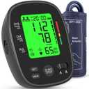 Blood Pressure Monitor Upper Arm: Automatic Blood Pressure Monitors for Home Use - Electric BP Machines Large Cuff 8.7"-16.5" Adjustable - LCD Digital Display 2 Users 99 Sets Memory