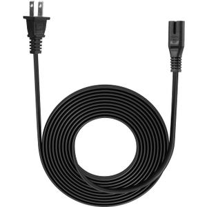 TV Power Cord Replacement for Apple TV, 1st, 2nd, 3rd, 4th, 5th Generation (4K), 2 Prong AC Wall Power Cable-UL Listed (6 FT)