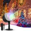 Christmas Snowfall Projector Lights, Holiday Projector Lights Waterproof Snow Flurries Landscape Spotlight with Remote for Xmas Party Wedding Home Decor