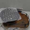 12-Inch Spice Rack Lazy Susan, 2-Tier Height Adjustable Revolving Spice Organization for Cabinet for Kitchen Cabinet, Pantry, Countertop, Dining Table, Bathroom (Black, Dark Brown)